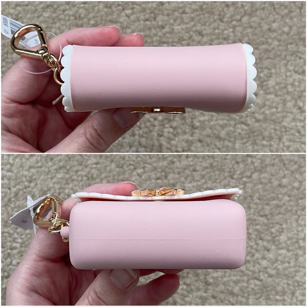 Bath & Body Works Pink Scallop Bow Snap Case PocketBac Holder - Picture 11 of 16